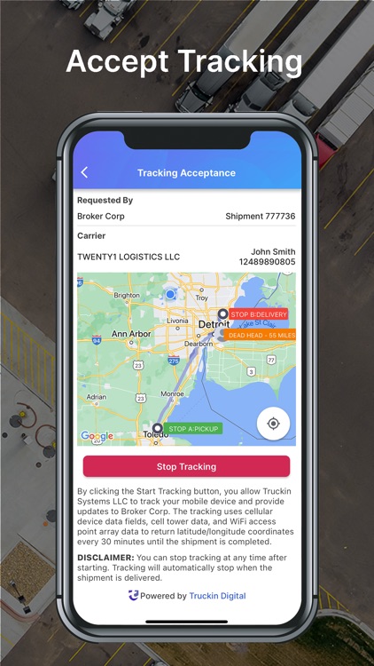 Truckin Digital Cellular Track