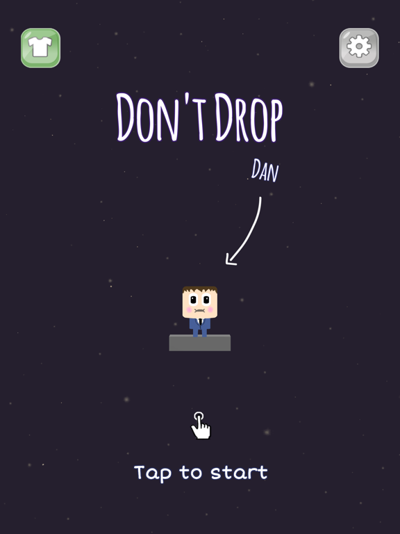 Screenshot #4 pour Don't Drop Dan: Tap to survive