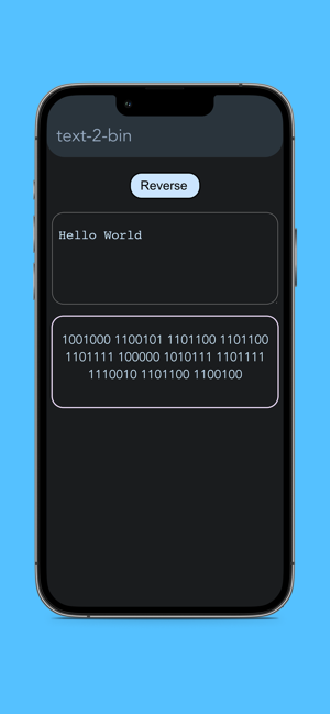 ‎Text-To-Binary Converter Screenshot