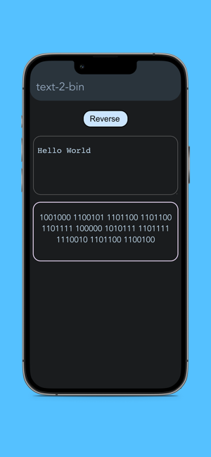 Text-To-Binary Converter Screenshot