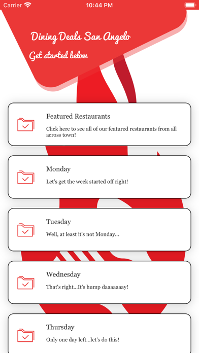 Dining Deals San Angelo Screenshot