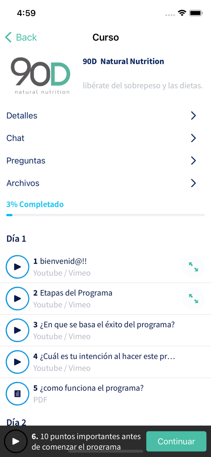 90D Libérate de las dietas