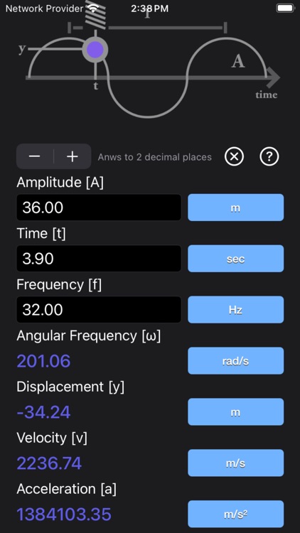 Simple Harmonic Motion Calc screenshot-5