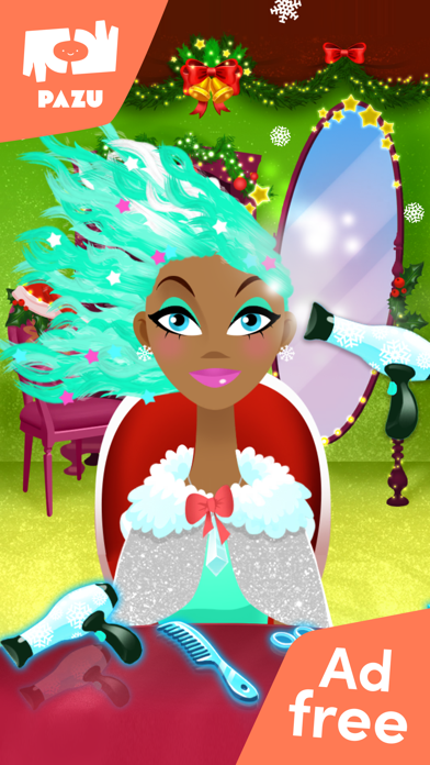 Screenshot #1 pour Girls Hair Salon Xmas