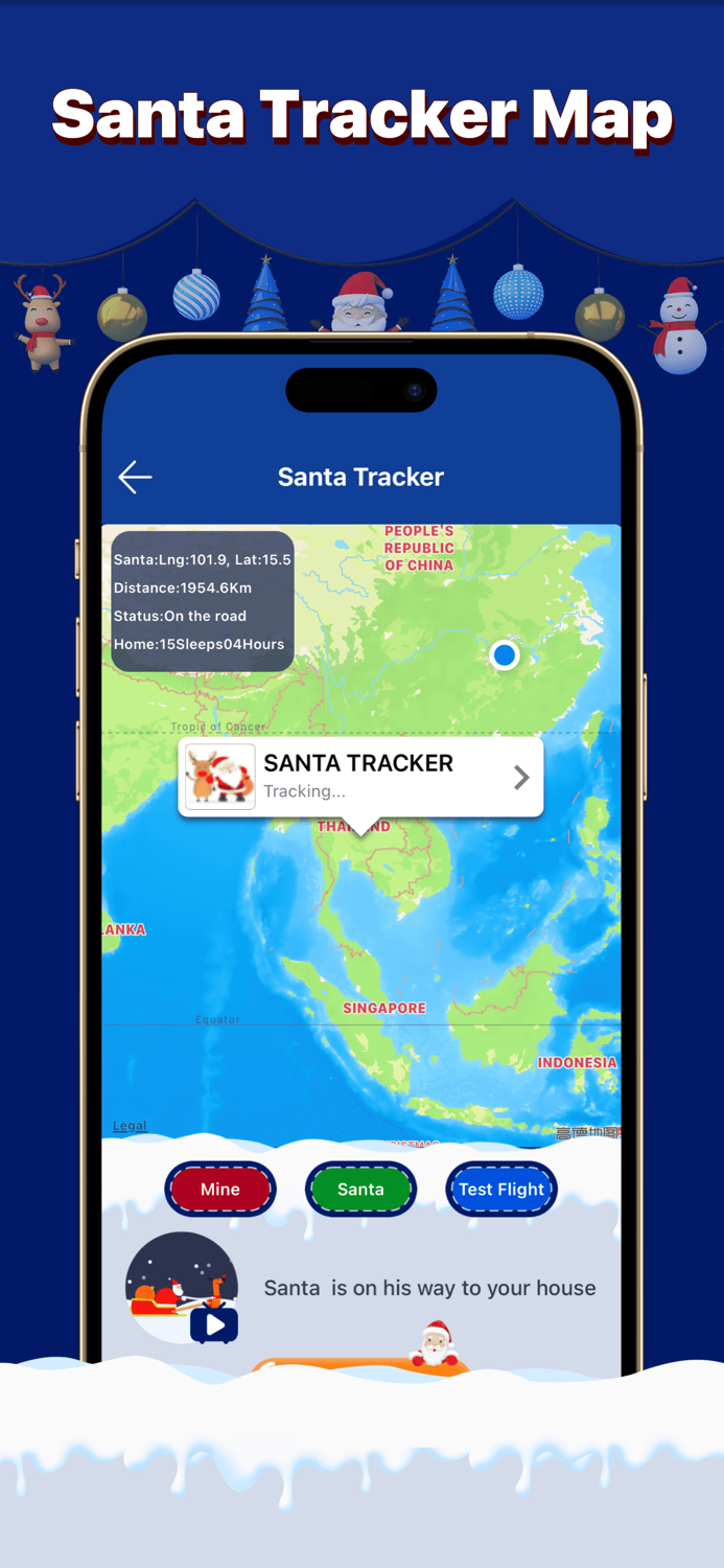 Santa Tracker Map