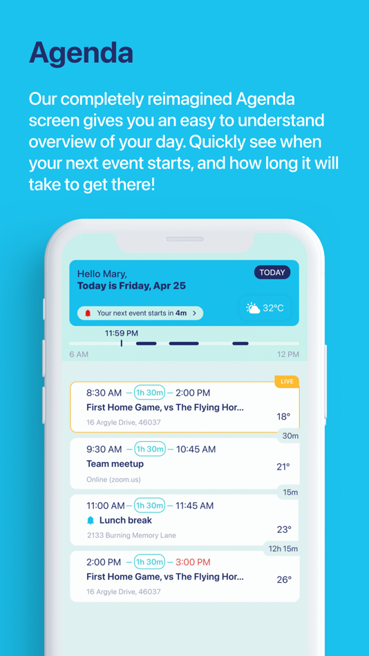 #3. in10: Calendar and Agenda (iOS) De: WhenPlace Inc