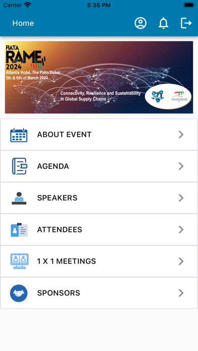 FIATA Events Screenshot