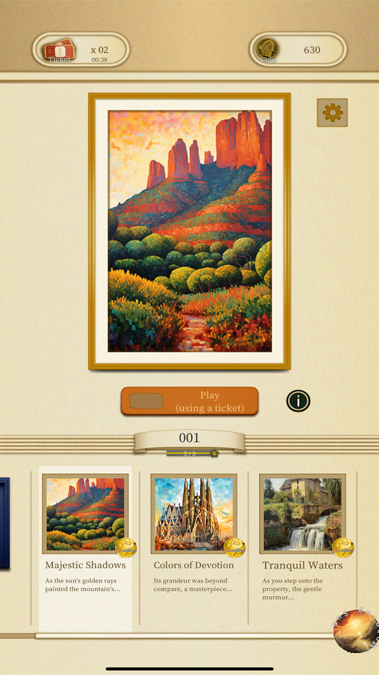 #1. Art Puzzle - Painting Restorer (iOS) Tekijänä: Eiko Morozumi