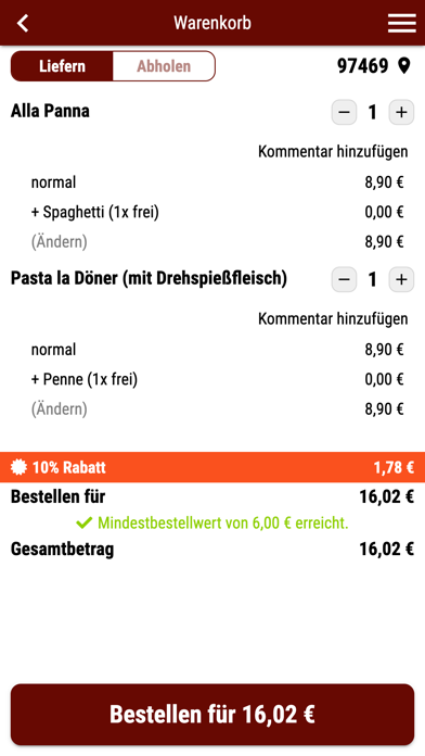 Mumbai Indisches Restaurant Screenshot