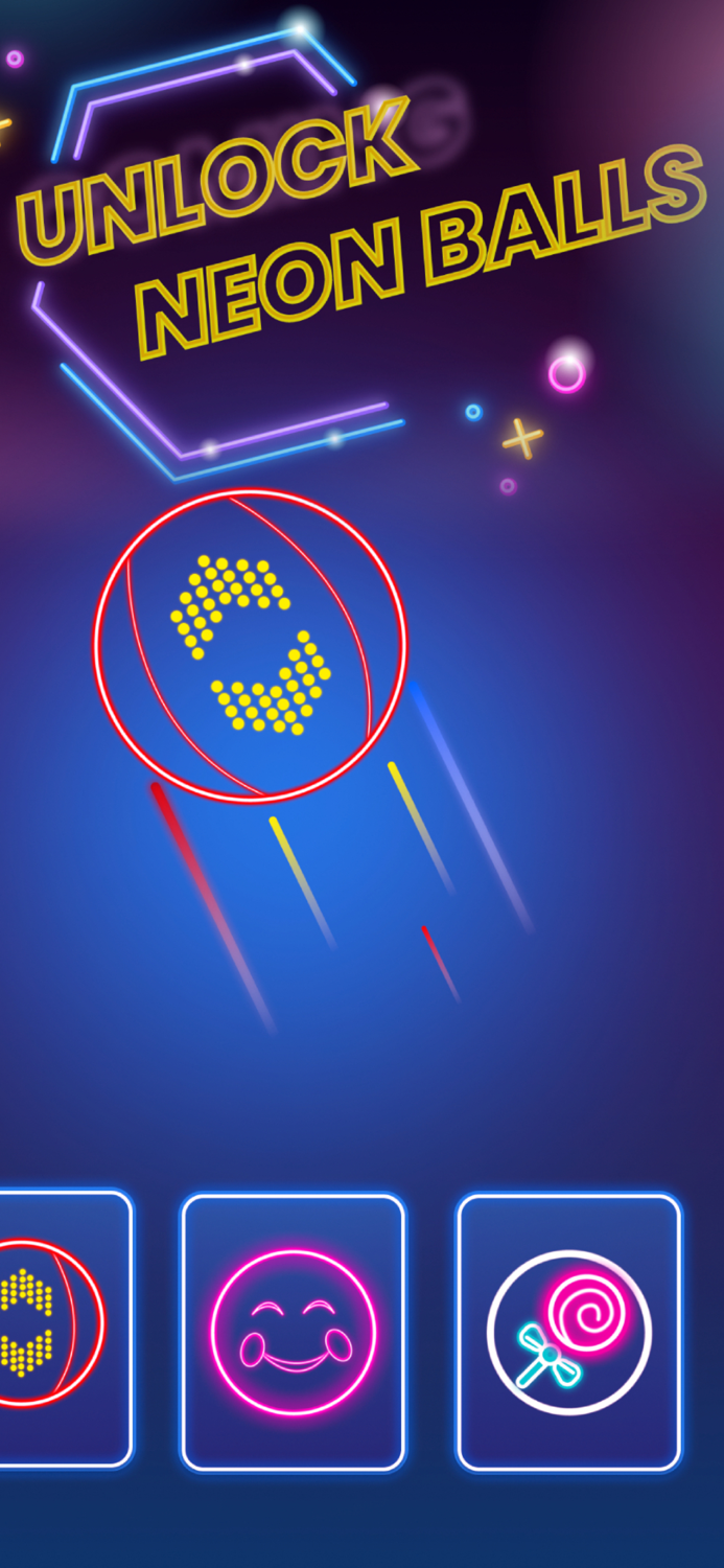 Neon Ball Hop – Aim and Shoot
