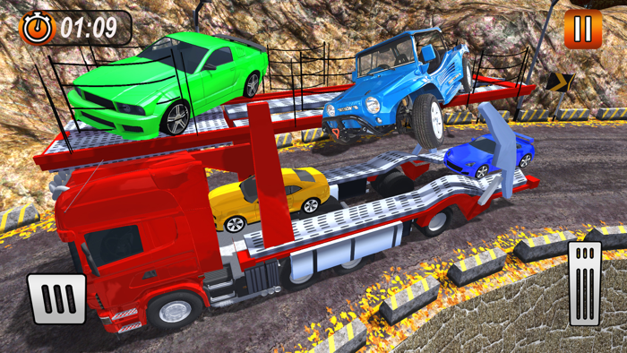 Truck Car Transporter Sim 3D