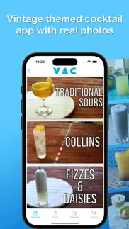 vintage american cocktails iphone screenshot 1