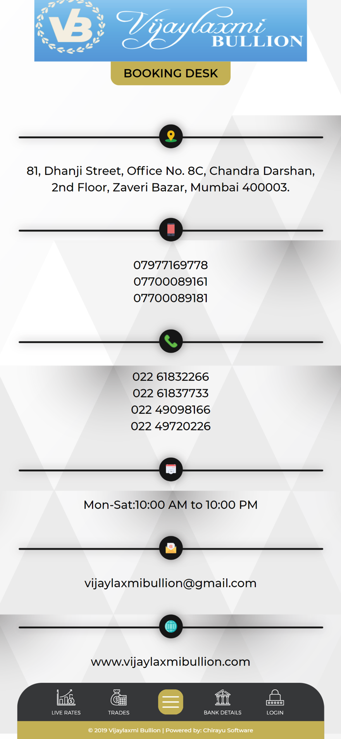 Vijaylaxmi Bullion - Mumbai