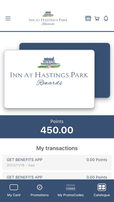 Inn at Hastings Park Rewards Screenshot