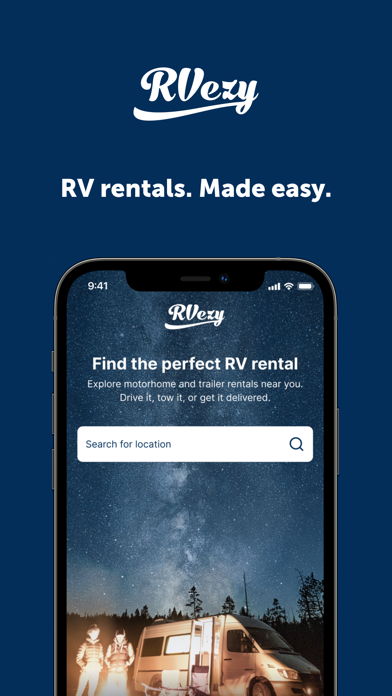 RVezy - RV & Trailer Rental Screenshot