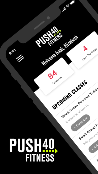 PUSH Fitness Screenshot