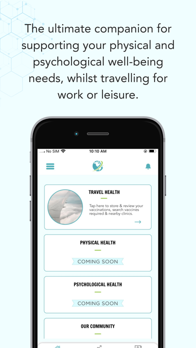 Travel Health Companion Screenshot