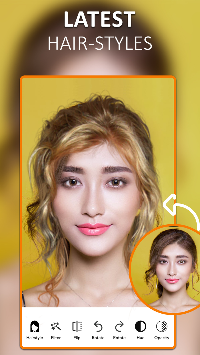 Hair style color changer App