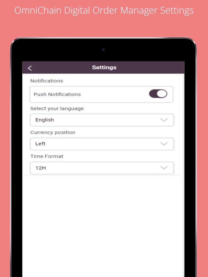 OmniOrders Merchant Manager