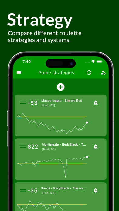 Roulette Dashboard: Casino App Screenshot