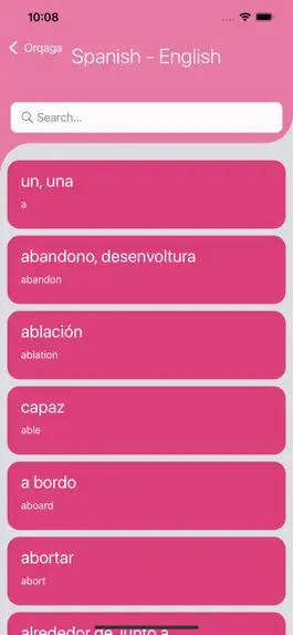 Game screenshot Dictionary Eng-Esp hack