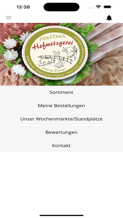 Hofmetzgerei Plattner Screenshot