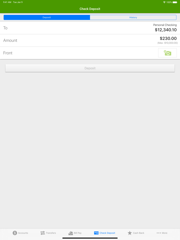 State Savings Mobile iPad screenshot 3 - Finance app