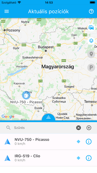 Alapnyomkövetés Screenshot
