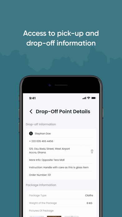 Tevio-Courier:Pickup & Deliver Screenshot
