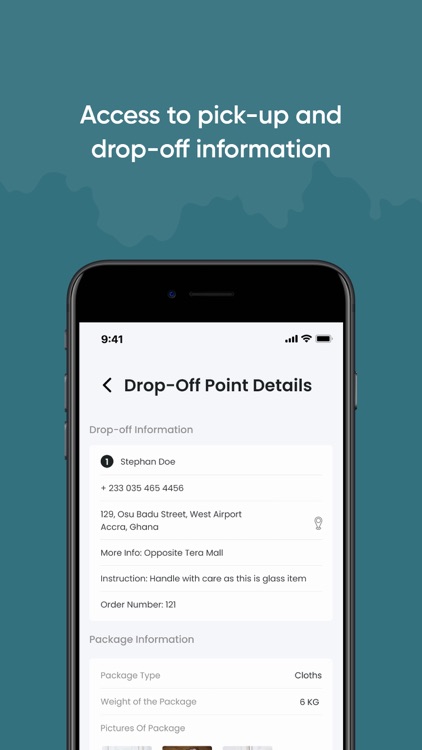 Tevio-Courier:Pickup & Deliver screenshot-4