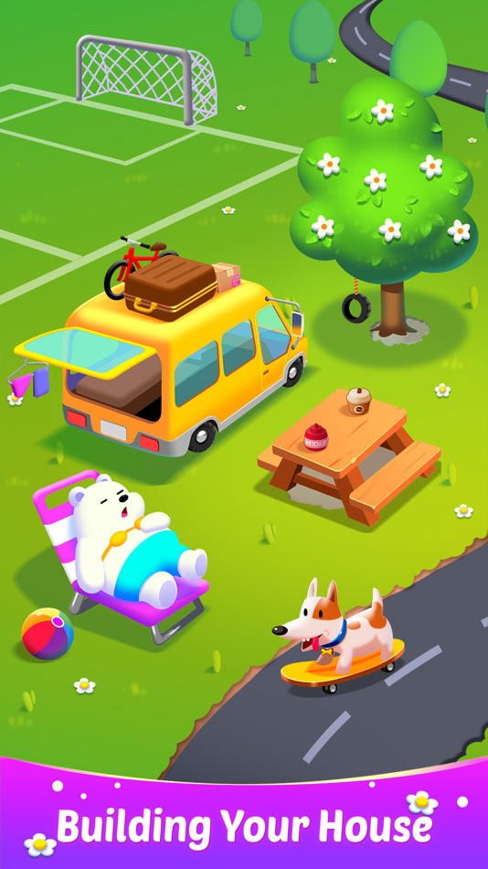 #4. Tiles Match 3D: Happy Trips (iOS) By: WingsMob Global Ltd.