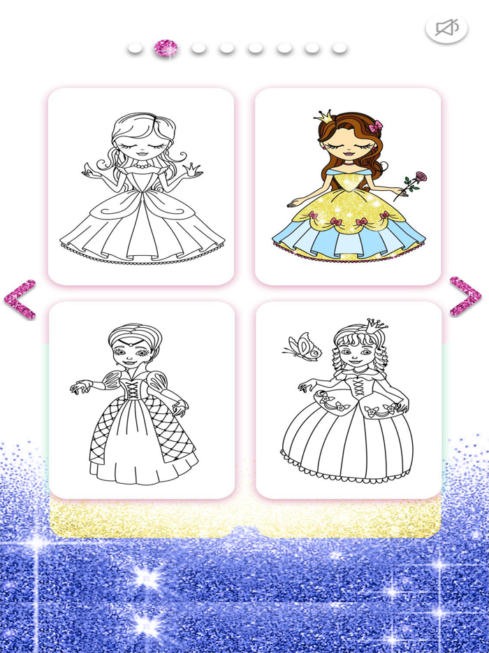 My Princess Coloring Glitter