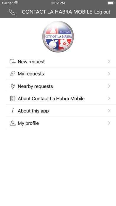 Contact La Habra Mobile Screenshot