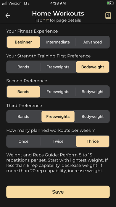 REACH Fitness and Nutrition Screenshot