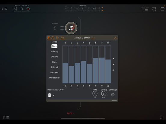 Screenshot #4 pour ArpBud 2 AUv3 MIDI Arpeggiator