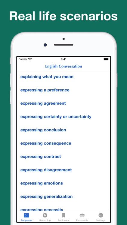 English Conversation Templates