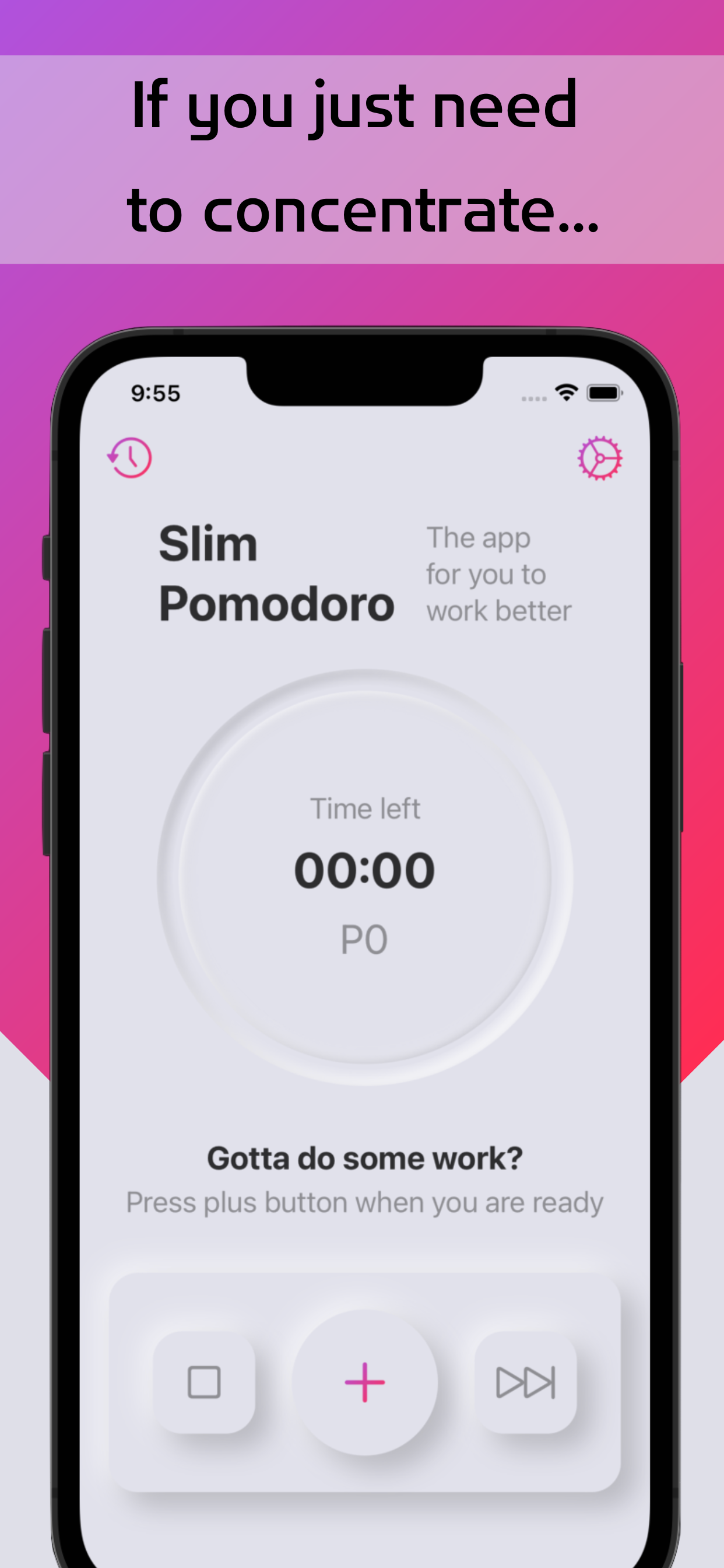Slim Pomodoro: Focus & Work