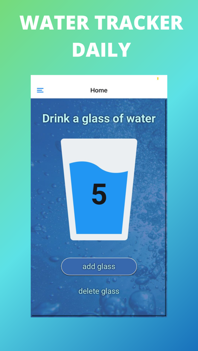 Water Tracker Daily App Screenshot