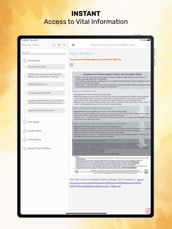 Pediatric Nutrition Guide iPad screenshot 7 - Medical app