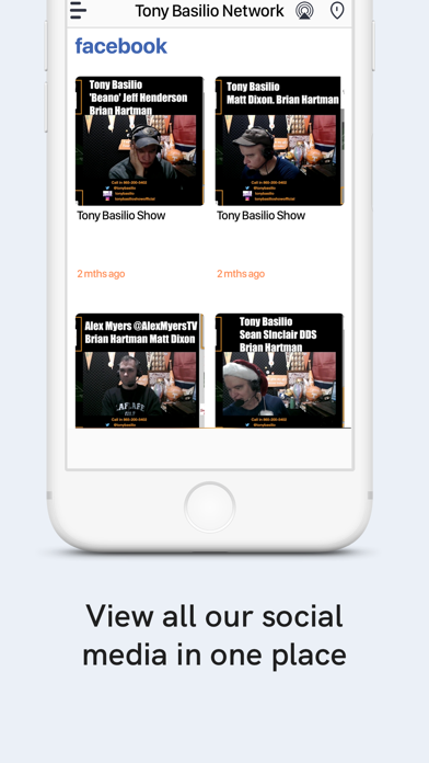 Tony Basilio Network Screenshot