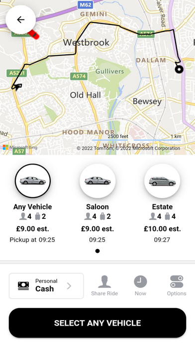 Abba Cars Taxis Warrington Screenshot