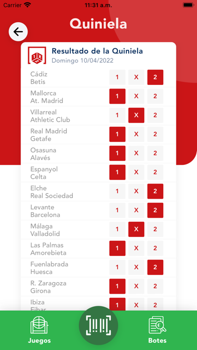 Buscar Lotería Screenshot