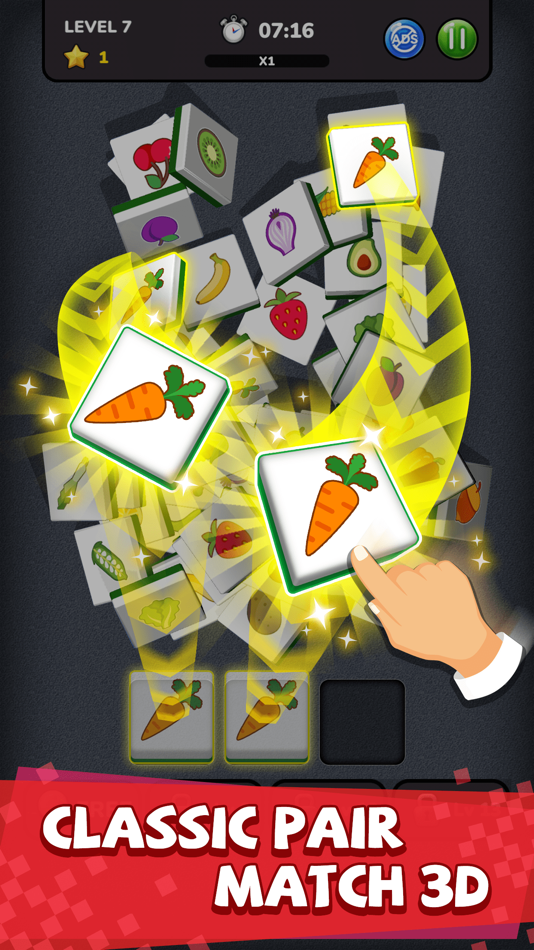 #1. Pair Match 3D - Matching Tile (iOS) Podle: TIPTOP GAME LIMITED