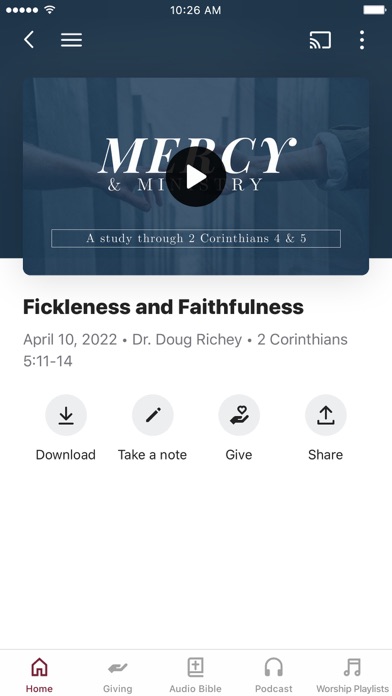 Pisgah Baptist Church App Screenshot
