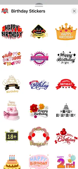 Game screenshot Birthday Stickers & Greetings hack