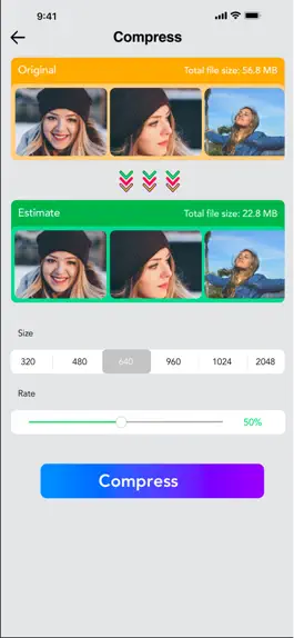 Game screenshot Compress Photo & Save Space apk