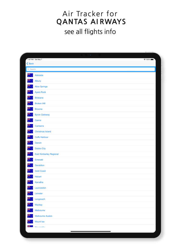 QFA Tracker For Qantas