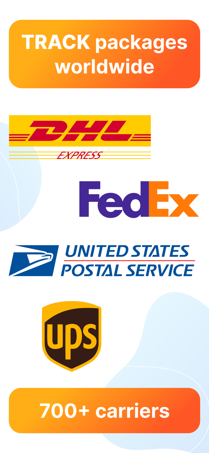 Package delivery tracking app