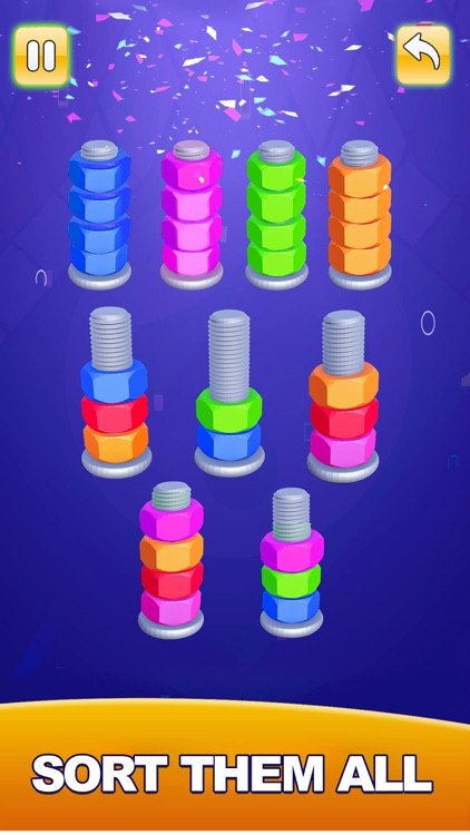 Nuts & Bolts Sorting Games 3D