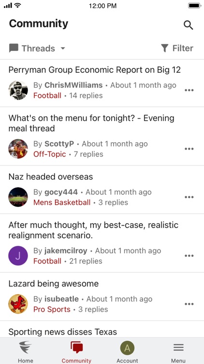 Cyclone Fanatic Community